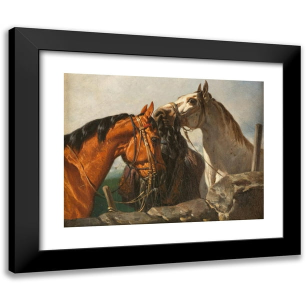 Anton Josef Strassgschwandtner 24x19 Black Modern Framed Museum Art