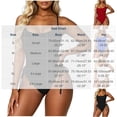 thumbnail image 5 of Daiosportswear Women's Slimming Solid Swimsuit, Side Tie Bathing Suit for Beach Vacation Red XXL(XXL), 5 of 5