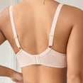 thumbnail image 4 of Gymayou Women Underwire Adjustment Bra With Delicate Lace Trim Smooth Molded Cup Push Up Bra Side Support Gather Full Coverage Bra Beige 70B, 4 of 8