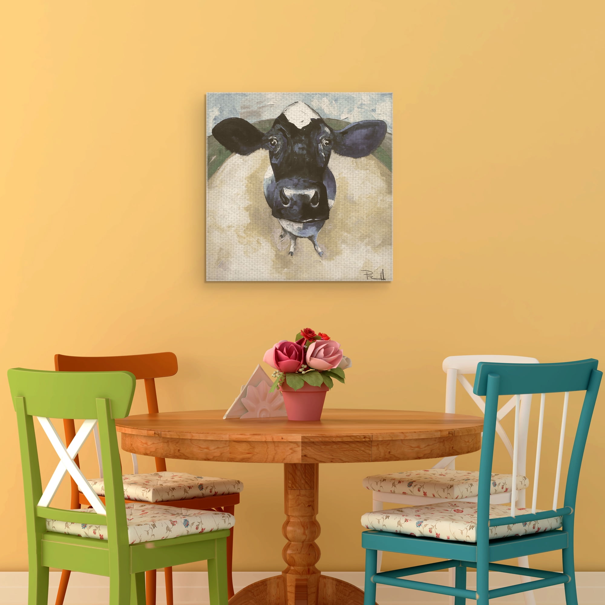 Cow Tale Light by Sean Parnell Wrapped Canvas Art Painting Print
