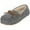 Grey, variant on Women House Slippers Faux Furs Indoor Outdoor Moccasin Shoes Fuzzy Fluffy Furry Loafers Warm Flat Shoes Furry Slippers