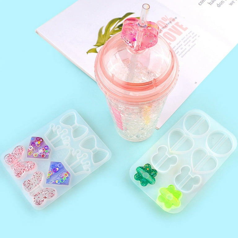 3d Straw Decoration Football Straw Topper Crystal Straw Topper Mould