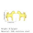 thumbnail image 3 of Handmade Zebra Stud Earrings Cute Animal Studs Zebra Earrings, 3 of 4