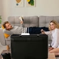thumbnail image 4 of OULII Estante Para Pantalla De TV Con Soporte Sin Taladro Para Router Y Accesorios En Color Negro, 4 of 8