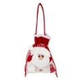 thumbnail image 2 of Christmas Candy Bag Snowman Santa Claus Reindeer Doll Bag Drawstring Xmas Goody Holder Favor Bags for Christmas Eve, 2 of 8