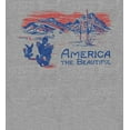 thumbnail image 2 of Americana America The Beautiful Long Sleeve Adult Hooded Sweatshirt-XL-Heather Gray, 2 of 3