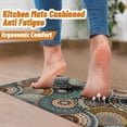 thumbnail image 5 of Kitchen Mats Anti Fatigue Mats for Kitchen Floor Non Slip Boho Kitchen Rugs Set of 2 Cushioned Kitchen Floor Mat Memory Foam Kitchen Mats for Floor Colorful Comfort Mat for Standing,17x28+17x47inch, 5 of 5