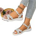 thumbnail image 5 of Women's Polka Dot Sandals, Low Heel Open Toe Wedge, Breathable, Summer Casual Beach Shoes Lightweight Women Sandals 37, 5 of 8
