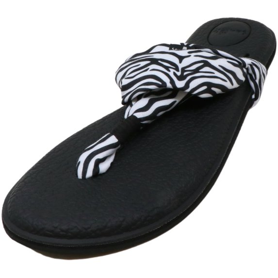Sanuk Women's Yoga Sling 2 Prints Black / Zebra Sandal - 9M