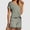 Green women's 2 piece shorts set a1, variant on Cagogo Women's 2 Piece Shorts Set Casual Summer Cruise Outfits Loose V Neck Short Sleeve Tee Elastic Waist Comfy Pants Matching Lounge Sets Airport Travel Clothes, Blue 2XL