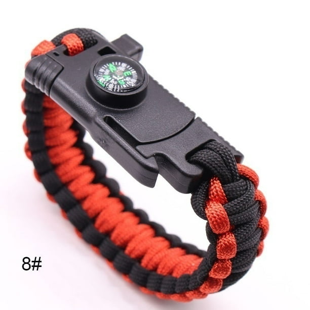 5 in 1 Paracord Survival Bracelet, Paracord Bracelet, Flint, Compass,  Whistle, Survival, Bushcraft, Multi Tool, Hiking -  Canada