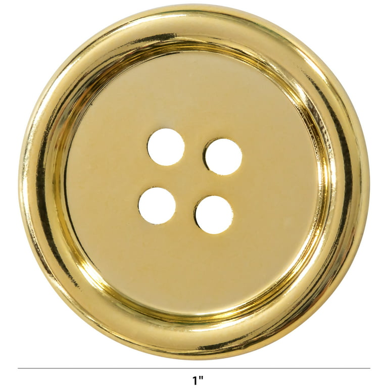 Large Gold Metal Button - 40mm / 1 1/2 - Dill Buttons Brand