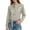 Khaki, variant on Cotton Linen Women Shirt Office Fall Long Sleeve Slimming Blouses for Women Solid Tie Neck Elegant Casual Tops