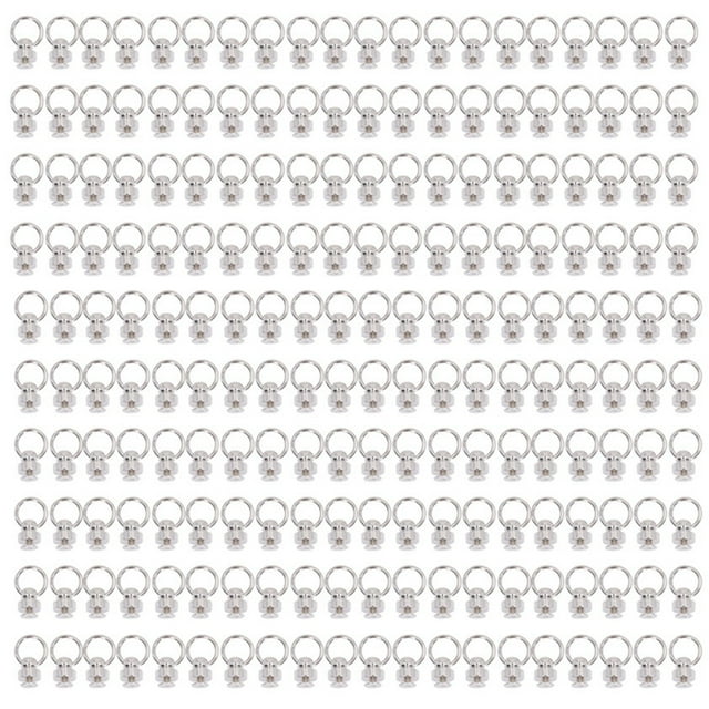 Button Studs Rivets, Brass Rivets Purse Ball Studs 200 Sets High Durability For Bags Shoes Silver