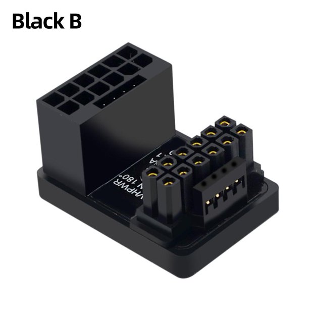 Placa adaptadora de corriente macho a hembra 600W para tarjeta gráfica PCIe5.0 (negro B)