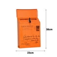thumbnail image 4 of YAOMOBB School Suggestion Box Rustic Style Mailbox Suggestion Box Wall Mounted Secure Vibrant Color Workplace Feedback Box with Locking, 4 of 7
