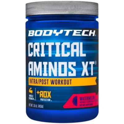 BodyTech Critical Aminos XT Intra/Post Workout Watermelon  Supports Muscle Recovery (16 Ounce