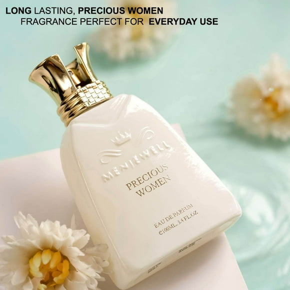 Precious Women Eau De Parfum For Women 100ml, 3.4 Fl.oz. | Long Lasting Perfume For Girls | With Black Currant, Jasmine & Patchouli Notes - Skin Friendly Perfume