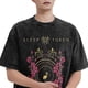 thumbnail image 3 of Hombres Mujeres Sleep Heavy Band Tokens Camiseta Impresa Lavada Vintage Novedad Camisetas, 3 of 5