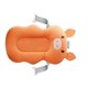 thumbnail image 4 of Alfombrilla flotante para bañera de bebé, cojín para cama, hebilla de cinturón ajustable, forma de dibujos animados, color naranja, 4 of 9