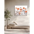 thumbnail image 5 of Orange Spring Floral Wall Art for Living Room,Canvas Picture Wall Decor for Bathroom Bedroom,Watercolor Summer Botanical Painting Artwork for Office Kitchen Hallway Dining Room Home Decor 12"x16", 5 of 8