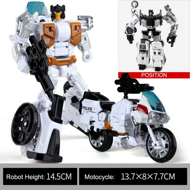 HZX Transformation Robot Car Action Figures Defensor Truck Plane Motorcycle Aircraft 5in1 Model Kids Boy Toys