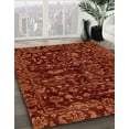 thumbnail image 3 of Ahgly Company Machine Washable Indoor Square Abstract Grapefruit Red Area Rugs, 4' Square, 3 of 7