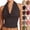 09# Coffee, variant on Women Halter Top Sexy Backless Tank Tops Cowl Neck Summer Going Out Outfits Cami Tops (L,White)