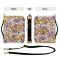 thumbnail image 5 of FOR U DESIGNS Hippie Flower Bible Cover Case for Women Size Large with Adjustable Strap PU Leather Sturdy Bible Protective Carrier Easy to Clean Crossbody Backpack Bag Purse, 5 of 7
