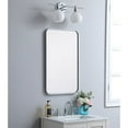 thumbnail image 3 of Elegant Lighting MR801830S 18 x 30 in. Soft Corner Metal Rectangular Mirror, Silver, 3 of 4