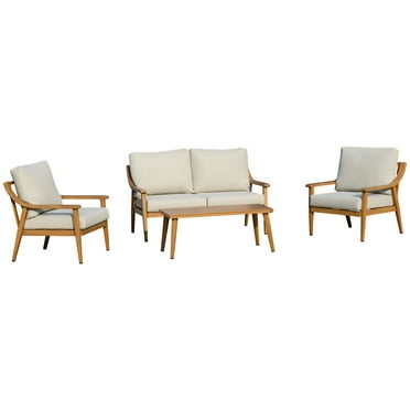 Costway 4pcs Patio Rattan Furniture Set Conversation Glass Table Top Cushioned Sofa Com Costway 4pcs Patio Rattan Furniture Set, 2×4 Outdoor Sofa Plans