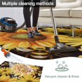 thumbnail image 5 of Sunflower Outdoor Rug for Patio/Deck/Porch, Non-Slip Large Area Rug 5 x 8 Ft, Yellow Floral Elegant Pastoral Flowers Watercolor Indoor Outdoor Rugs Washable Area Rugs, Camping Rug Carpet Runner, 5 of 8