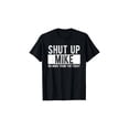 thumbnail image 1 of Camisetas de verano Cállate Mike No más de ti hoy Camiseta divertida con nombre Mike, camiseta unisex de algodón informal de cuello redondo para exteriores, manga corta con ligero estiramiento, 1 of 6