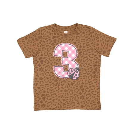 

Inktastic Pink Ladybug 3rd Birthday Gift Toddler Toddler Girl T-Shirt