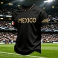 thumbnail image 5 of WAYUTE Mens Mexico Soccer Tshirt Crew Neck Short Sleeve Football T Shirts for Man National Flag Colors Graphic Casual Breathable Sporty Tee Top,Dark Gray,2XL, 5 of 5