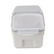 thumbnail image 4 of Contenedor de almacenamiento de arroz con taza, hermético, organizador de granos de alimentos, suministros de cocina de plástico, gris, 15 kg, 4 of 14