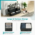 thumbnail image 6 of edx Compatible Television Stand, Wood Black, 27.77 lb, 6 of 8
