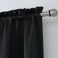 thumbnail image 3 of Mainstays Solid Blackout Curtain Panel Pair, Set of 2, Black, 30”W x 84”L, 3 of 5