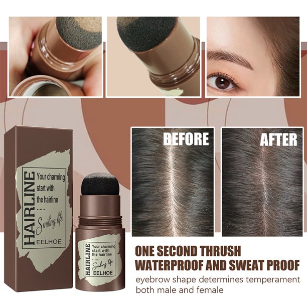 Hairline Shadow Powder, Color Stick for Hair, Hair Root Dye, Water