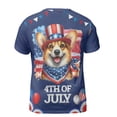 thumbnail image 2 of Patriotic Corgi Celebrates 4th of July All Over Print 3D Shirt Unisex Merch Welsh Corgi Dog Lover Gifts Idea - 02009, 2 of 6