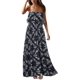 thumbnail image 1 of Vestidos de verano para mujer Vestido largo bohemio sin tirantes de porcelana azul y blanca, 1 of 4