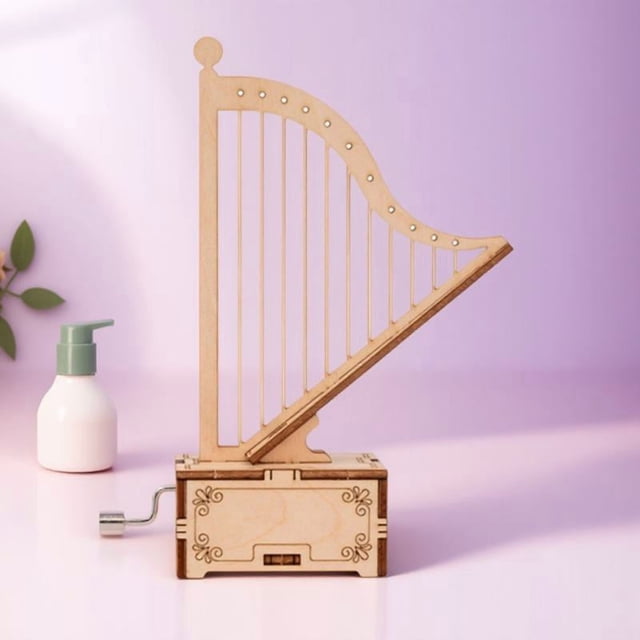 unbranded 1 Set Musical Boxes in Wooden Material for Holiday Season Room Decoration