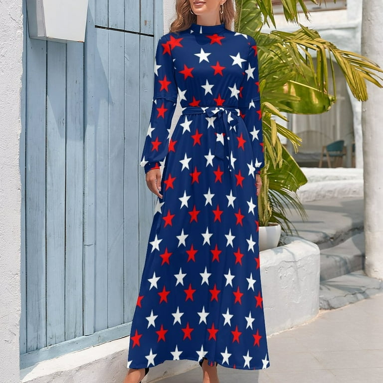 knee length dresses for ladies Mommy and Me Fly Like the 4th of July Sundress – Mia Belle Girls main image 1