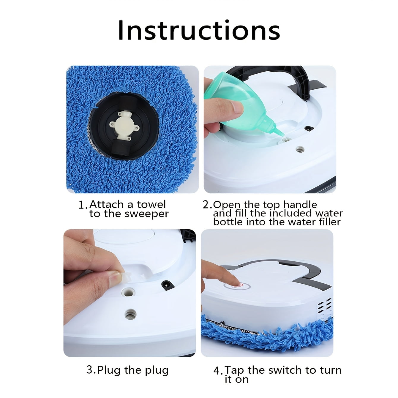 Automatic Spray Sweeping Robot Intelligent Mopping Machine Full Automatic Mopping Cleaner Dry Wet Dual Purpose Mopping Machine, Robot Vacuum with Mop, Vacuum Robot Cleaner And Mop, Home Cleaning