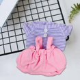 thumbnail image 1 of Ropa para muñecas, accesorios para muñecas, vestido de muñeca a la moda, miniropa de tela hecha a mano para muñeca colgante de 17 rosa, 1 of 10