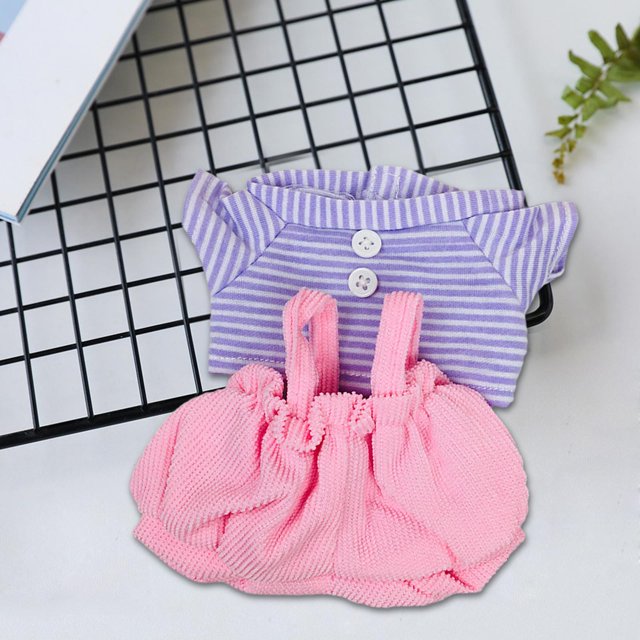 Ropa para muñecas CUTICAT vestido de muñeca colgante 17cm violeta rosa