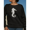 thumbnail image 2 of Ethnic Seahorse Sweatshirt Women -Image by Shutterstock, Female Small, 2 of 4