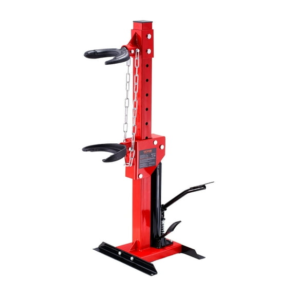 KFFKFF Strut Spring Compressor, rated with a compression force of 1 Ton and a hydraulic jack capacity of 4.5 Ton/9920 LBS, is an automatic tool designed for compressing strut coil springs.