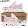thumbnail image 1 of Zapatos dentales informales para mujer, zapatillas de deporte transpirables con cordones y diseño de hada de dentista, color rosa, para primavera,, 1 of 6