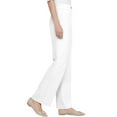 thumbnail image 4 of Qcmgmg Linebalm Pants, Pulisa Heracomfy Glamorease - Perfect Drape High Rise Pull-On Stretch Pants for Senior Women Over 50 White 2XL, 4 of 7
